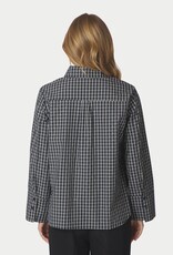 Blouse Check 'Bedaz' - Dark Bkue - Neo Noir