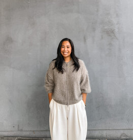 La Petite Laine Cardigan 'Edith' - Taupe - One size
