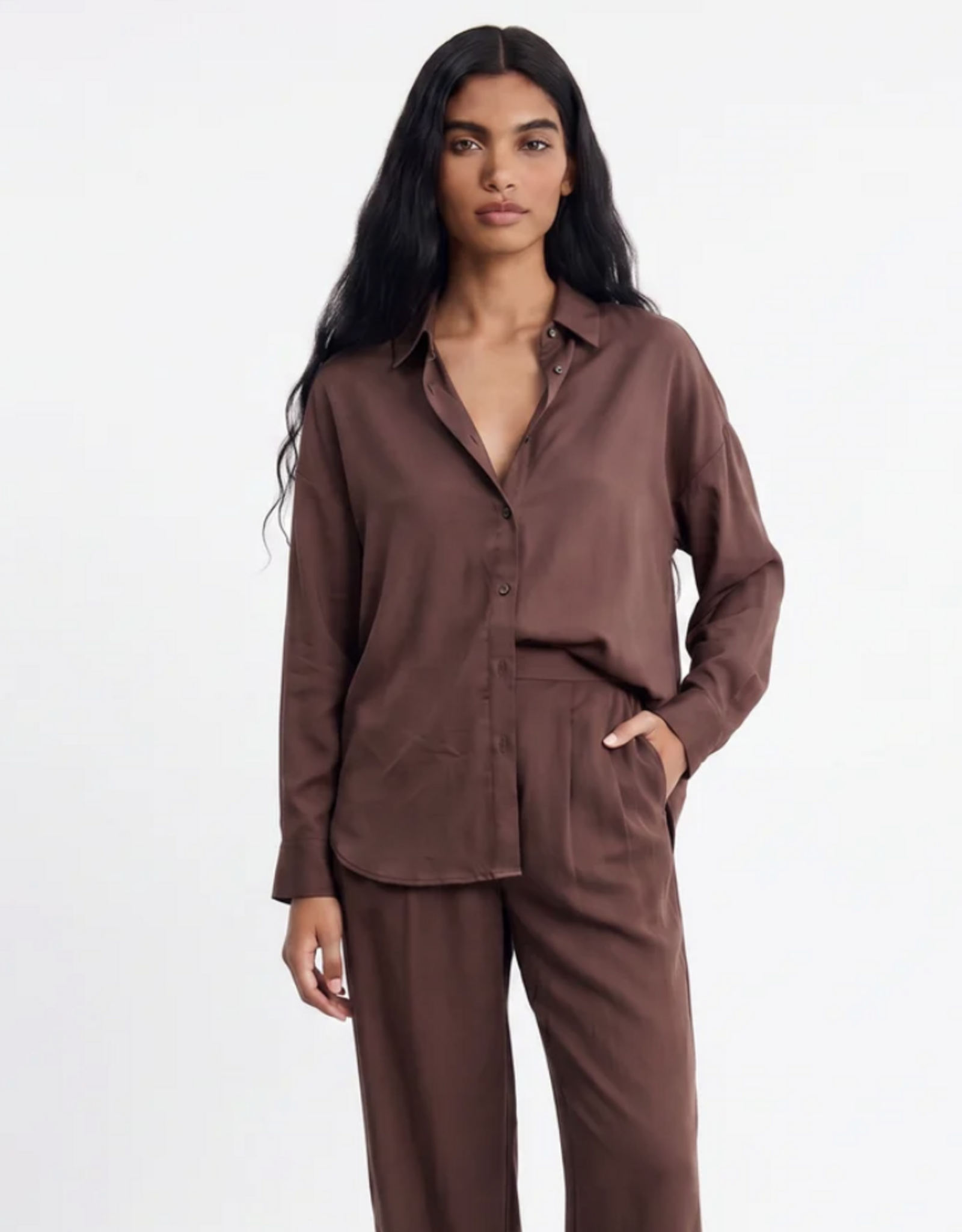Blouse 'Elaia' - Wine - Artlove
