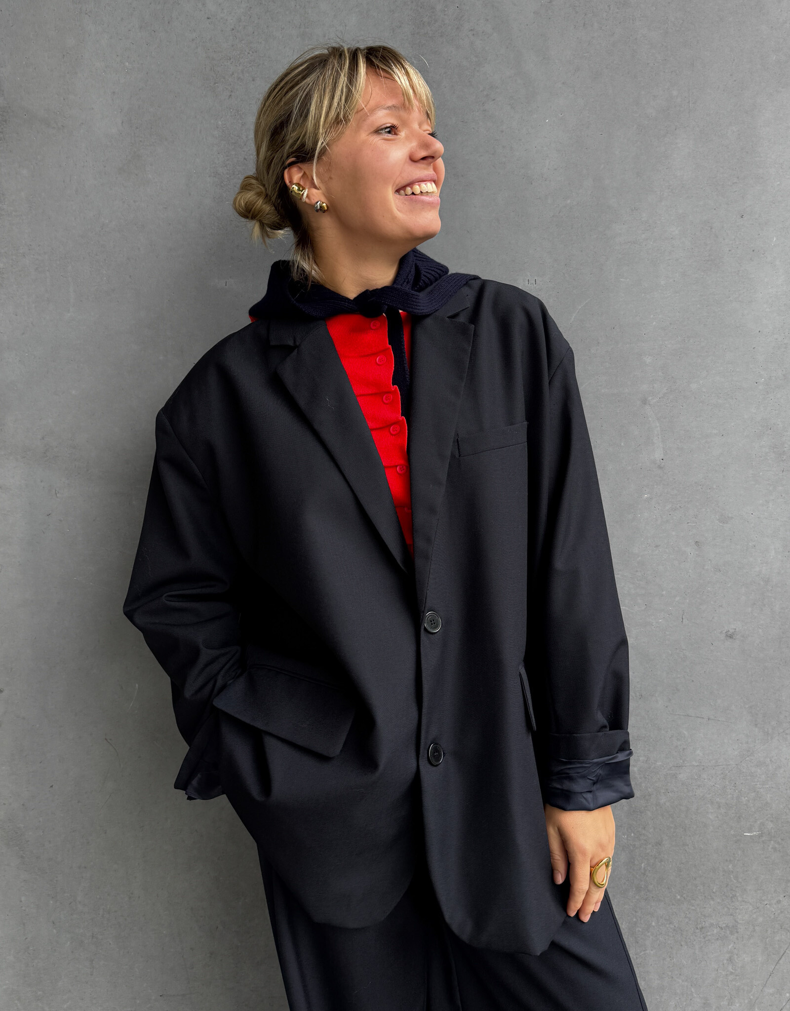 American Vintage Blazer 'Ayany' - Navy - Aya15C  -  American Vintage