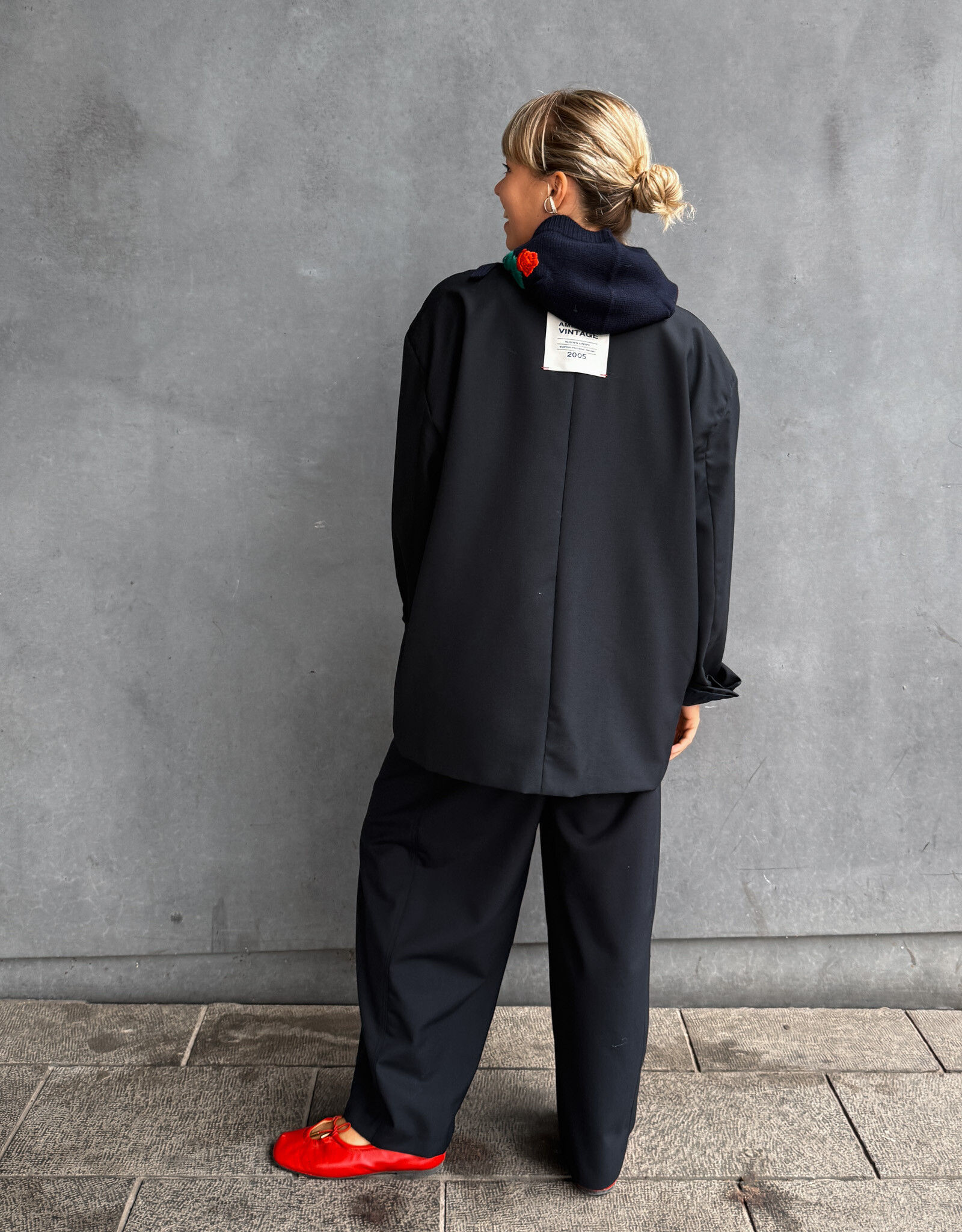 American Vintage Blazer 'Ayany' - Navy - Aya15C  -  American Vintage