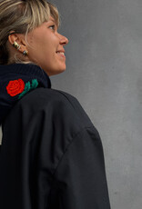 The Tiny Big Sister Bonnet 'Roses' - Navy - The Tiny Big Sister