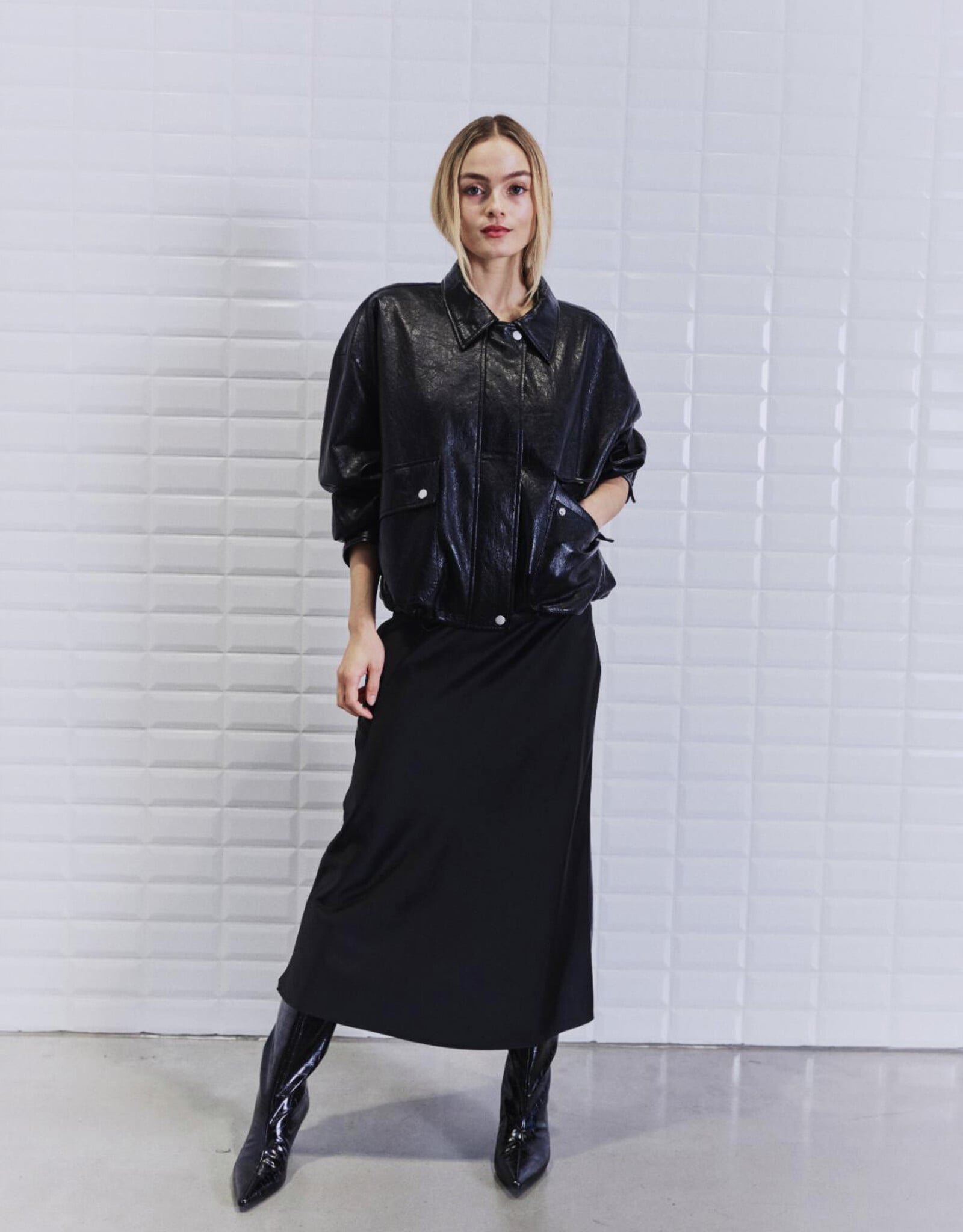 Withblack Vegan Jacket 'Patrizia' - Black - Withblack