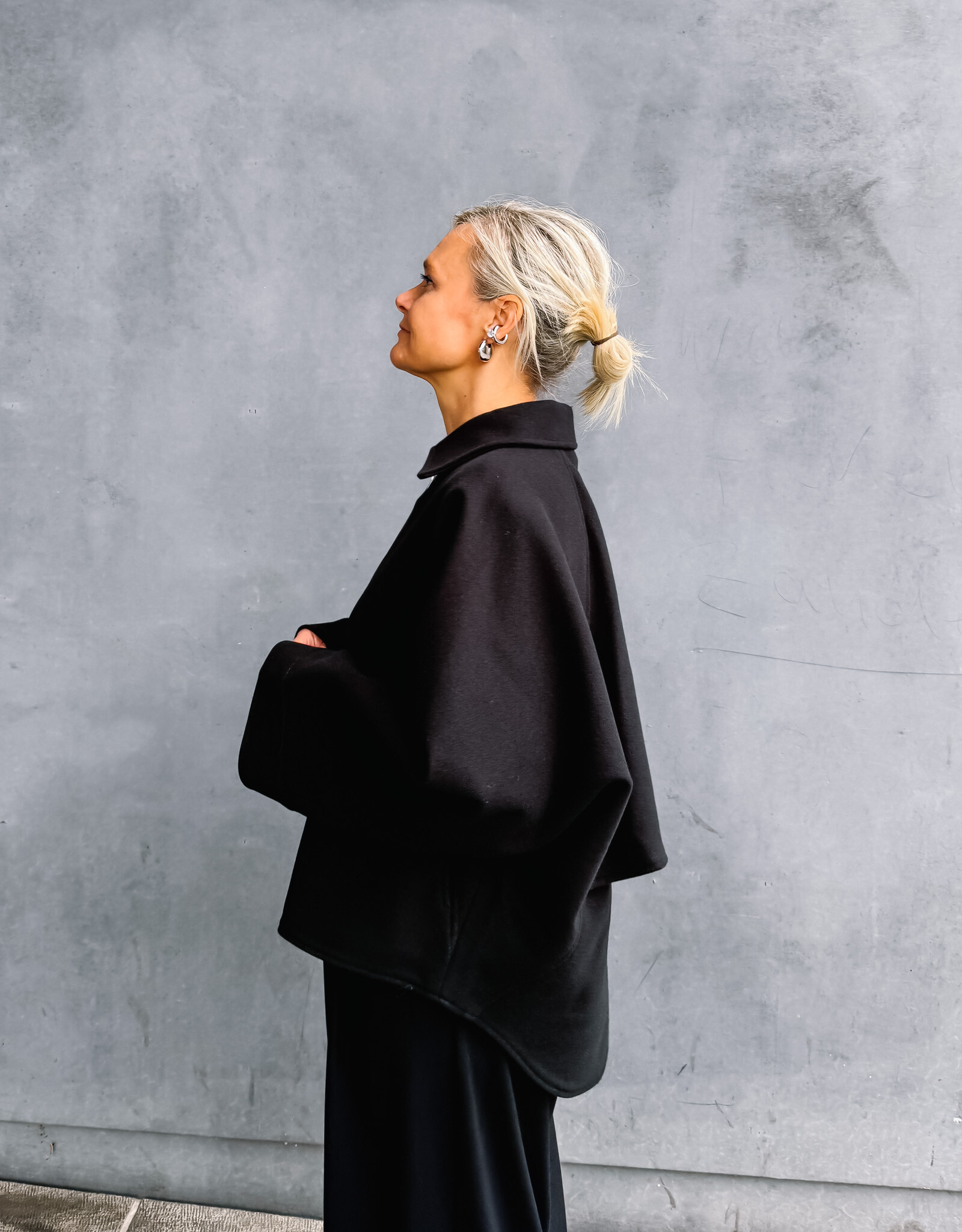 Withblack Batsleeve Jacket 'Jackie' - Black - Withblack