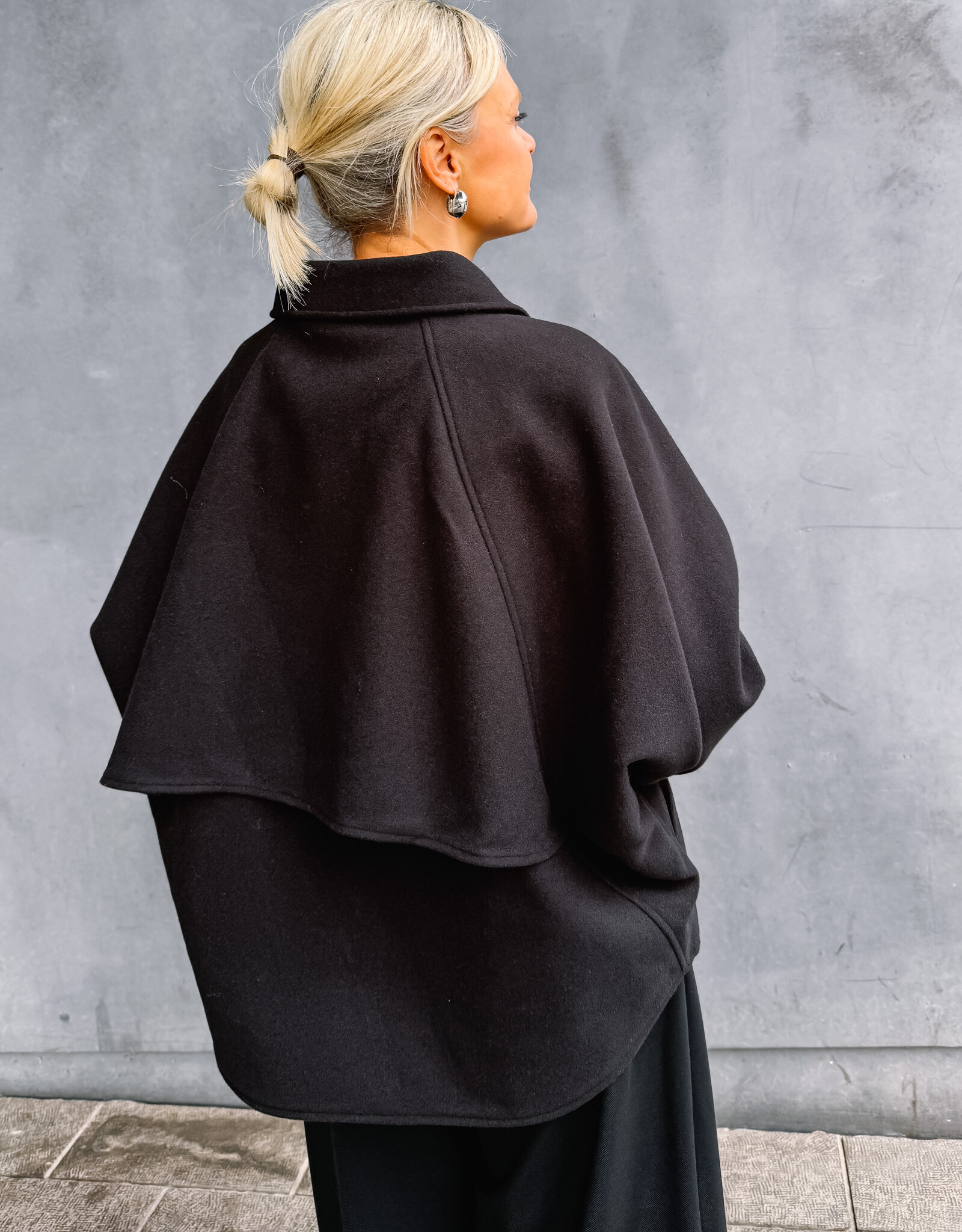 Withblack Batsleeve Jacket 'Jackie' - Black - Withblack
