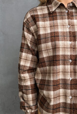 Another Label Blouse Check 'Adrienne' - Ginger Check - Another-Label