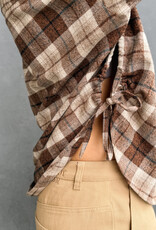 Another Label Blouse Check 'Adrienne' - Ginger Check - Another-Label