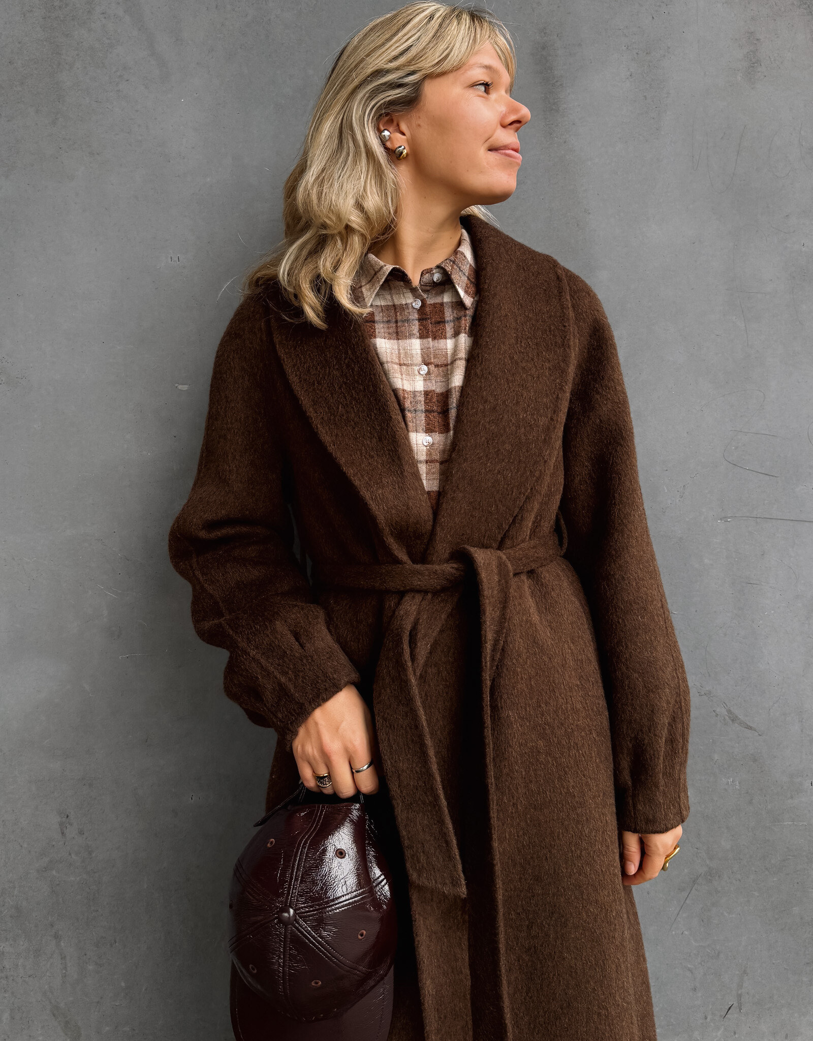 Withblack Mantel 'Marilyn' - Squirrel Melange - Withblack