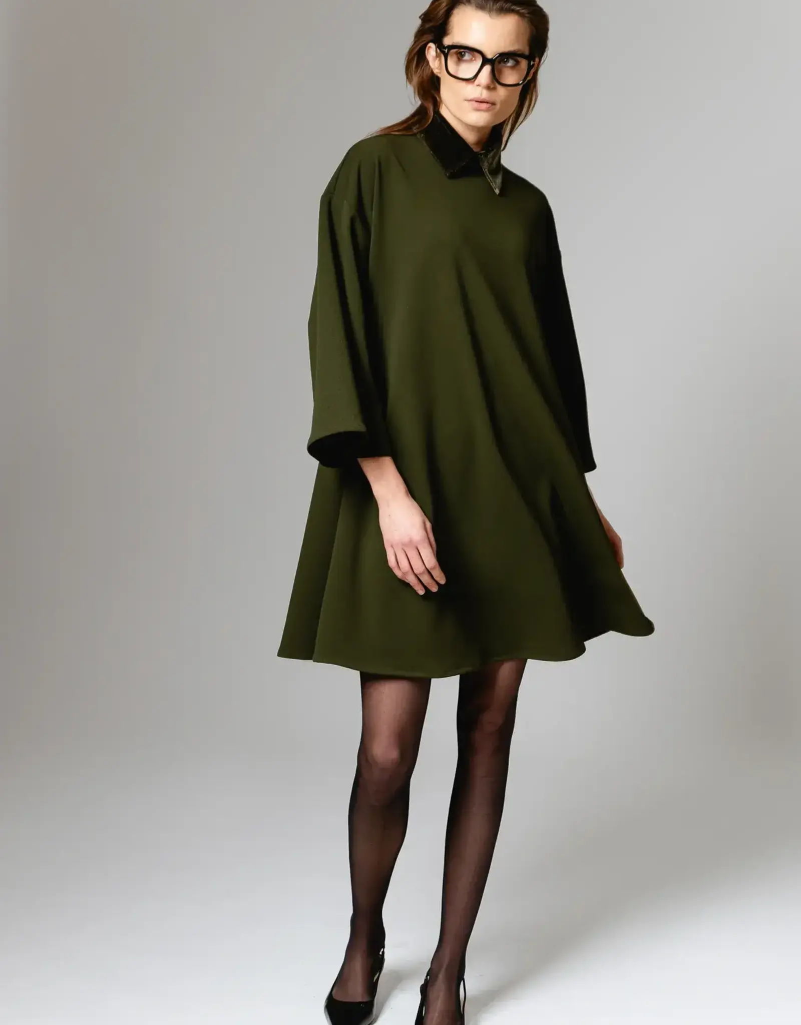 Bô-Dôme Jurk 'Hailey' - Moss Green - Bô-Dôme