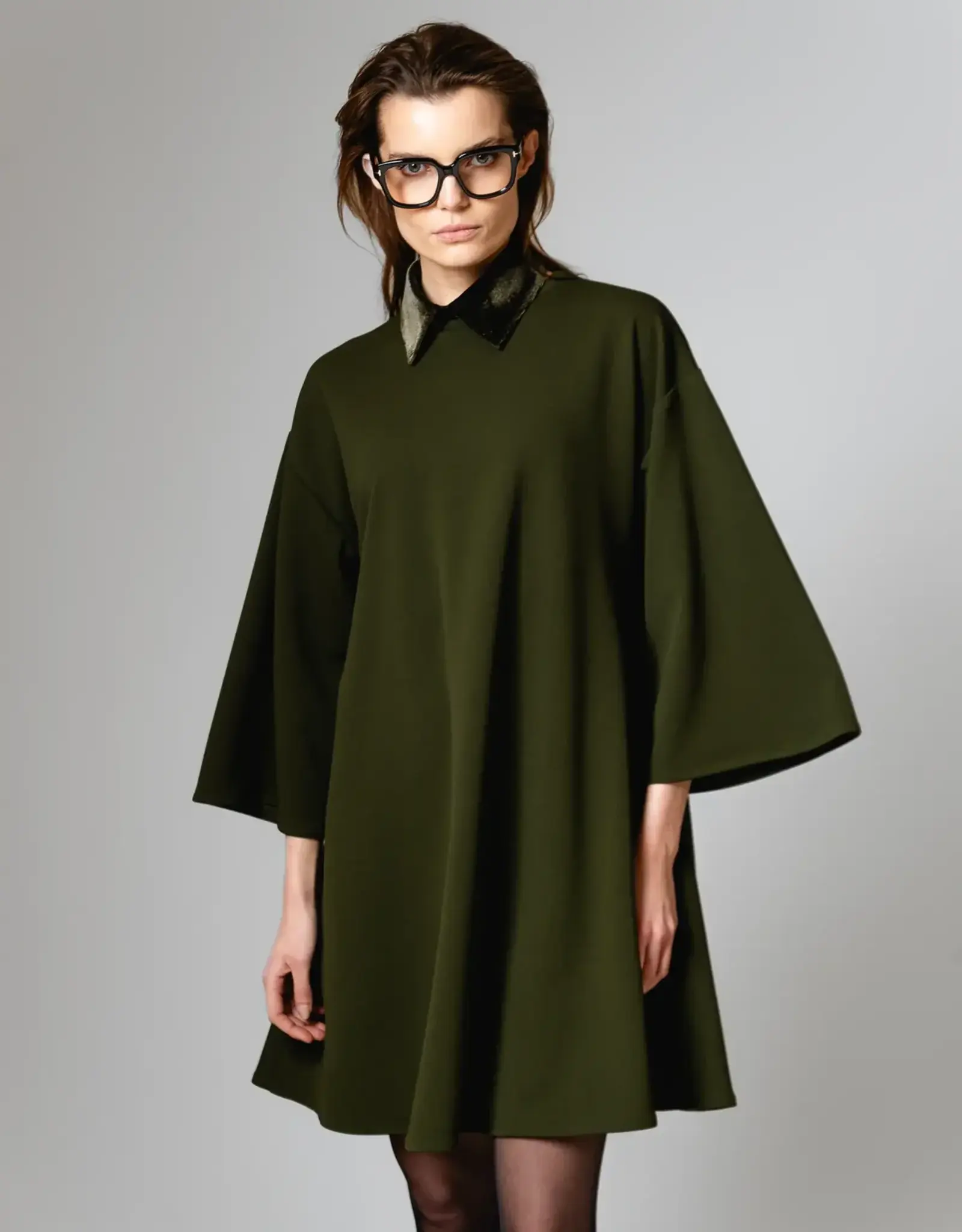 Bô-Dôme Jurk 'Hailey' - Moss Green - Bô-Dôme