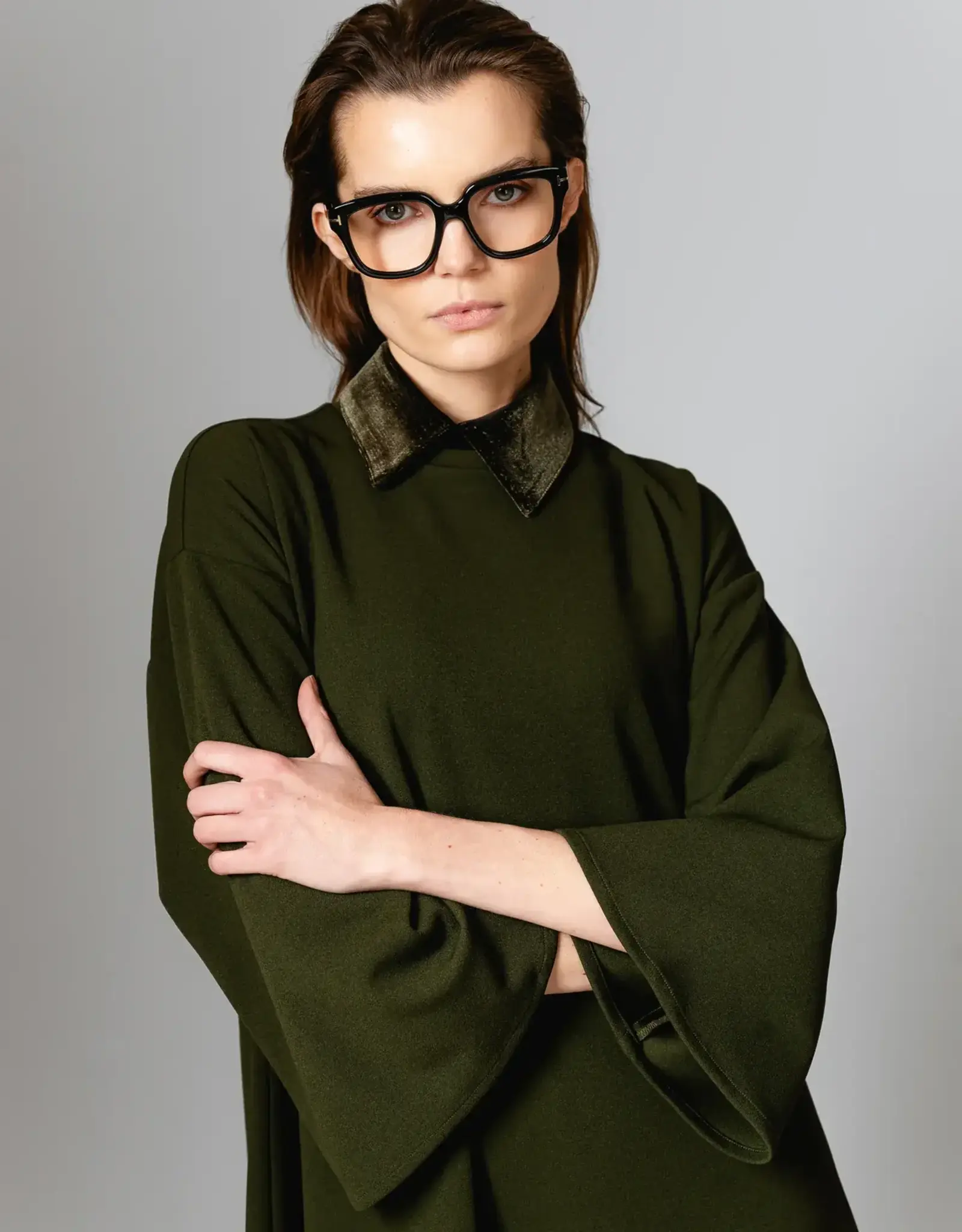 Bô-Dôme Jurk 'Hailey' - Moss Green - Bô-Dôme