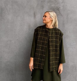 Bô-Dôme Waistcoat 'Rani' - Kaki  - Bô-Dôme