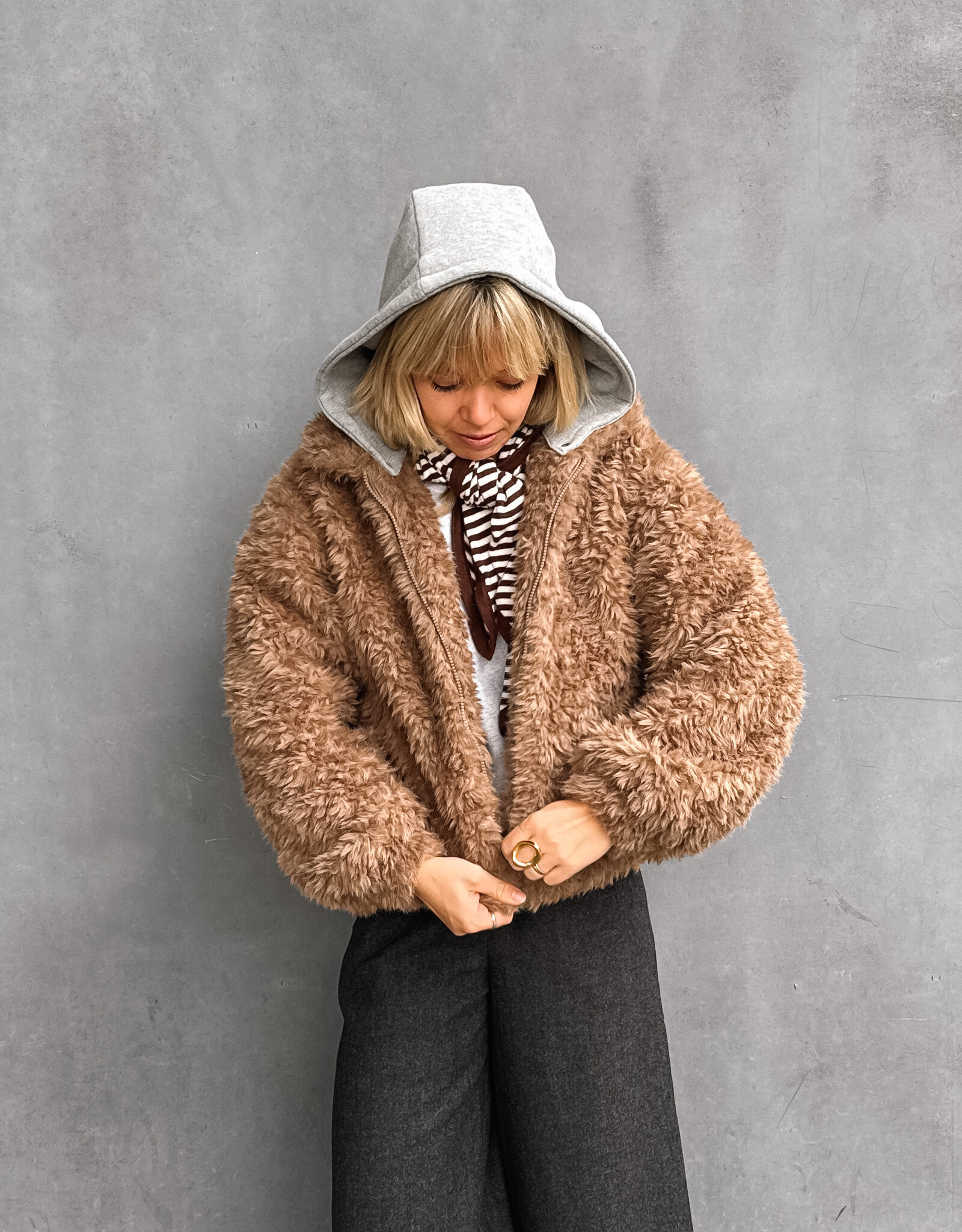 Another Label Jacket Hooded 'Sara' - Cup Melee - Another Label