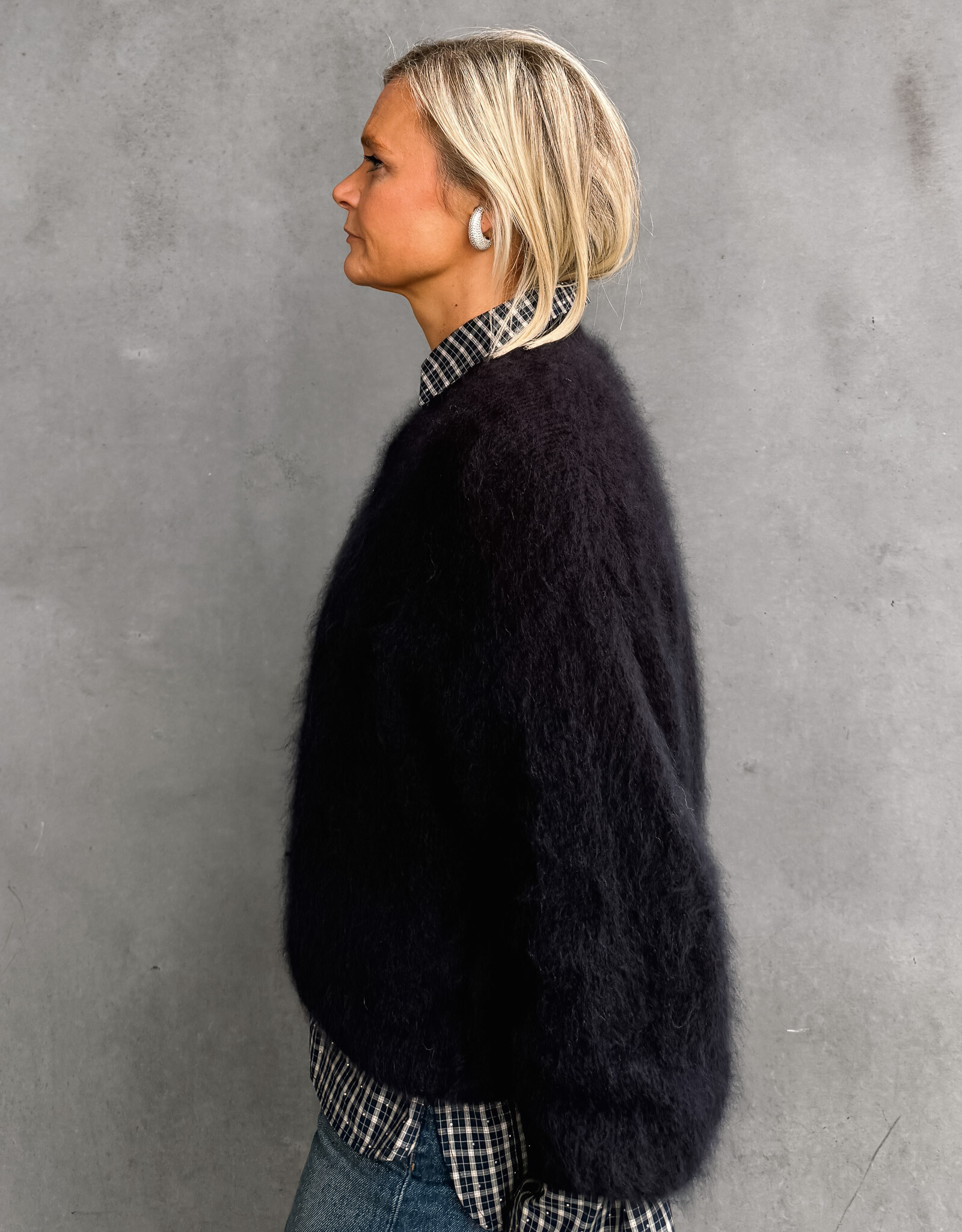 La Petite Laine Pull 'Eva' - Navy - One size