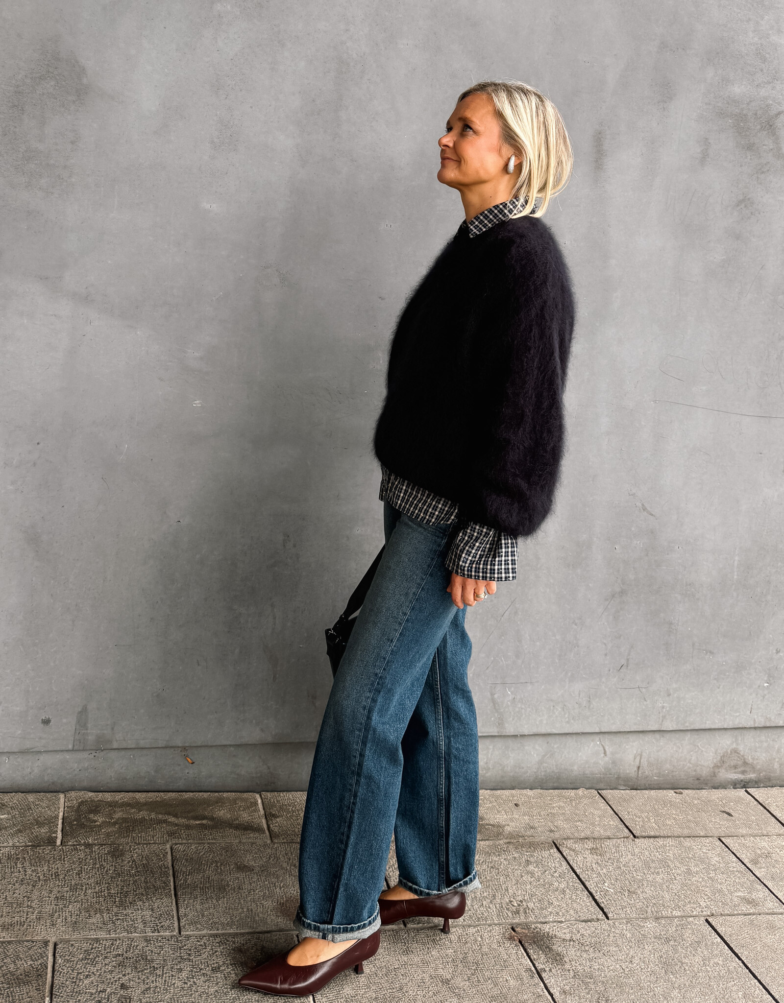 La Petite Laine Pull 'Eva' - Navy - One size