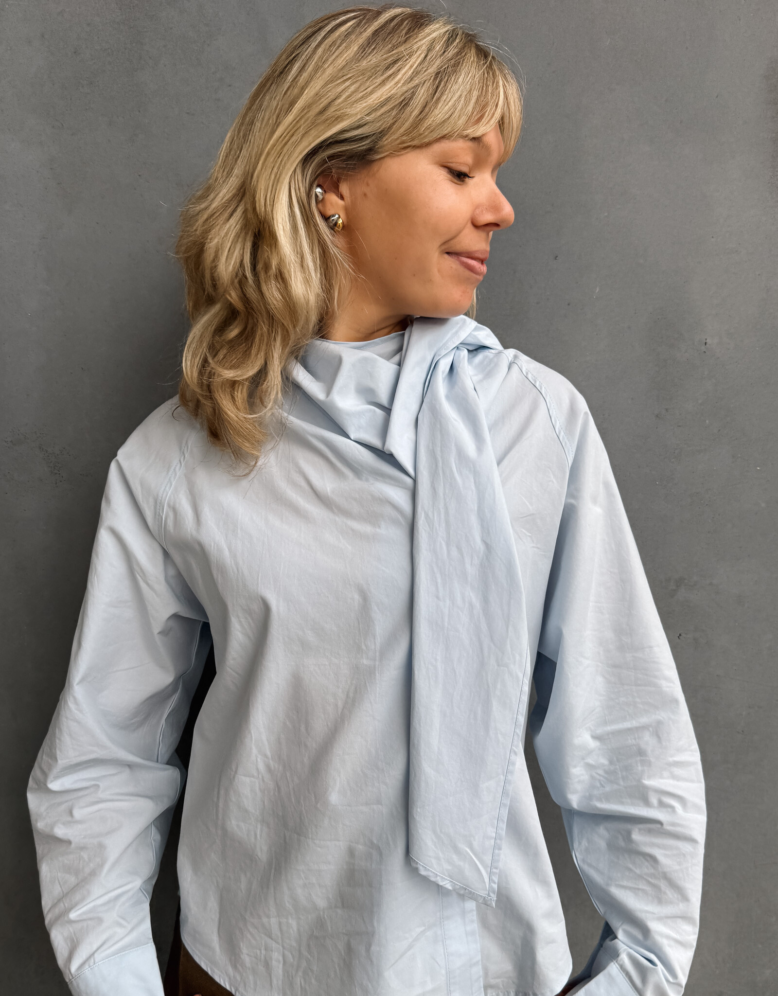 Blouse 'Valia' - Blue - Artlove