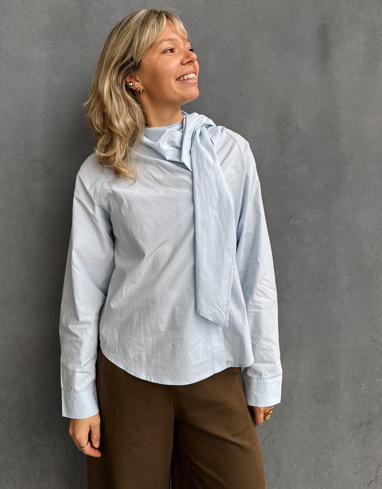 Blouse 'Valia' - Blue - Artlove