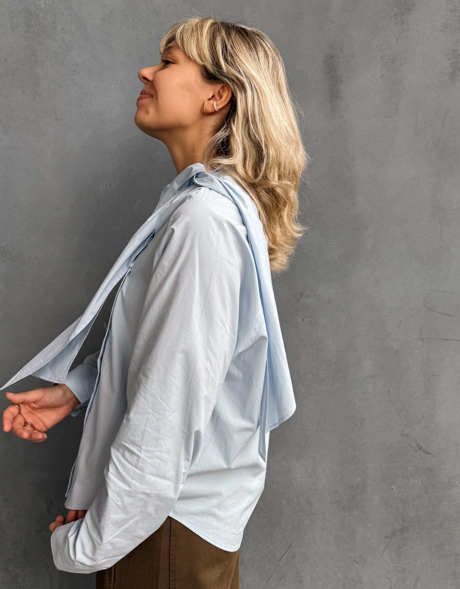 Blouse 'Valia' - Blue - Artlove