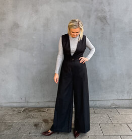 Laure+Max Jumpsuit 'Octave' - Black Tennis Stripes - Laure+Max
