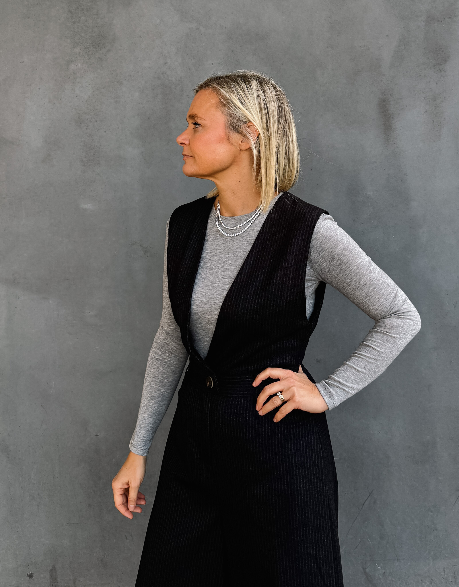 Laure+Max Jumpsuit 'Octave' - Black Tennis Stripes - Laure+Max