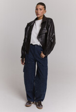 Refined Department Jacket Faux Leather 'Lee' - Choc Brown - Refined Department
