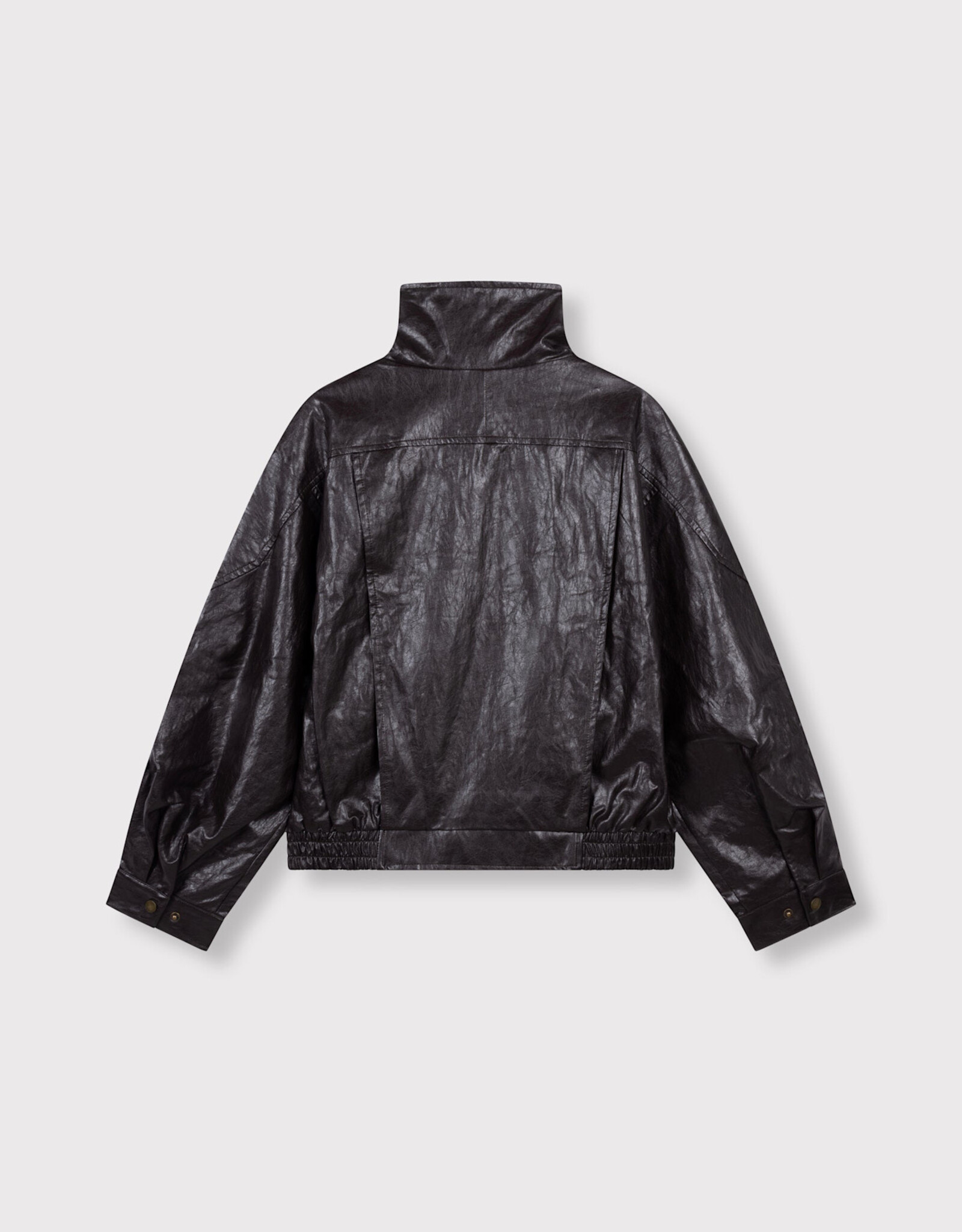 Refined Department Jacket Faux Leather 'Lee' - Choc Brown - Refined Department