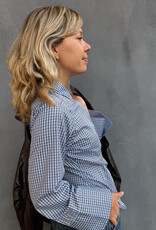 Blouse Check 'Fenli' - Blue  - Neo Noir