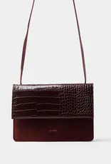 Ann Kurz Handtas 'Phone Bag'  - Croco/Burgundy - Ann Kurz