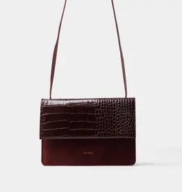 Ann Kurz Handtas 'Phone Bag'  - Croco/Burgundy - Ann Kurz