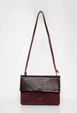 Ann Kurz Handtas 'Phone Bag'  - Croco/Burgundy - Ann Kurz