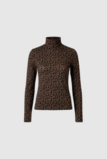 Withblack Top Rolkraag 'Lena' - Leo Print - Withblack