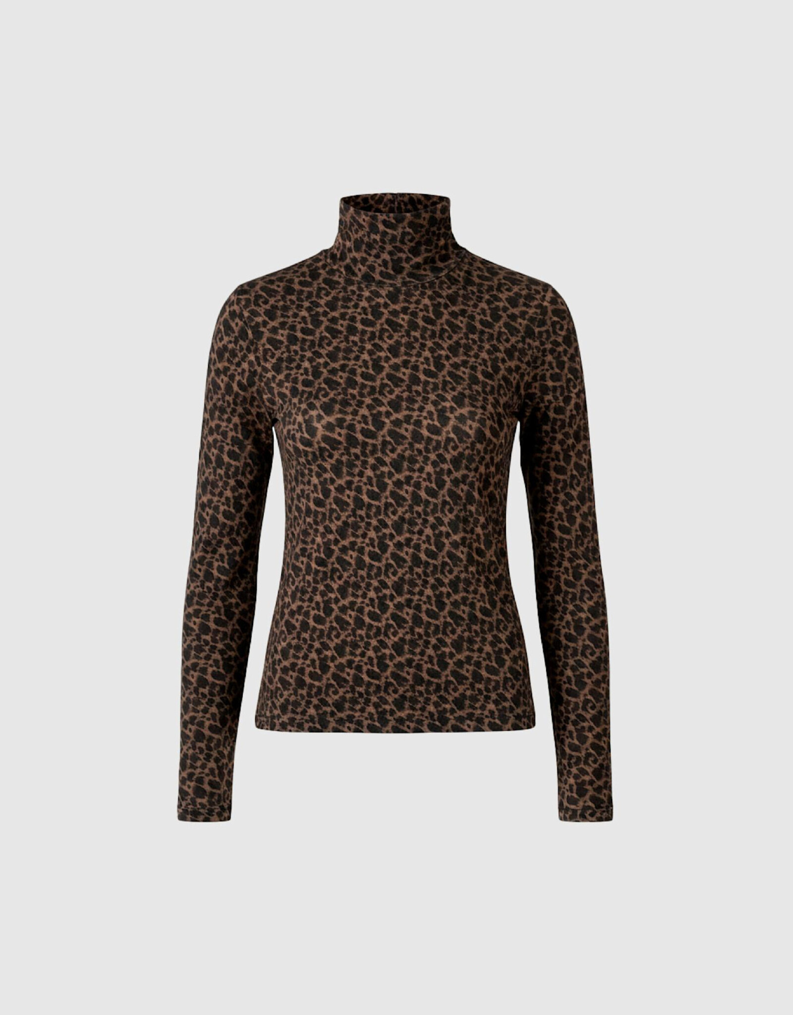 Withblack Top Rolkraag 'Lena' - Leo Print - Withblack