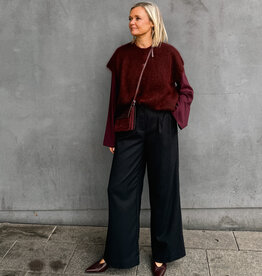 Laure+Max Broek 'Plume' - Black Tennis Stripes - Laure+Max