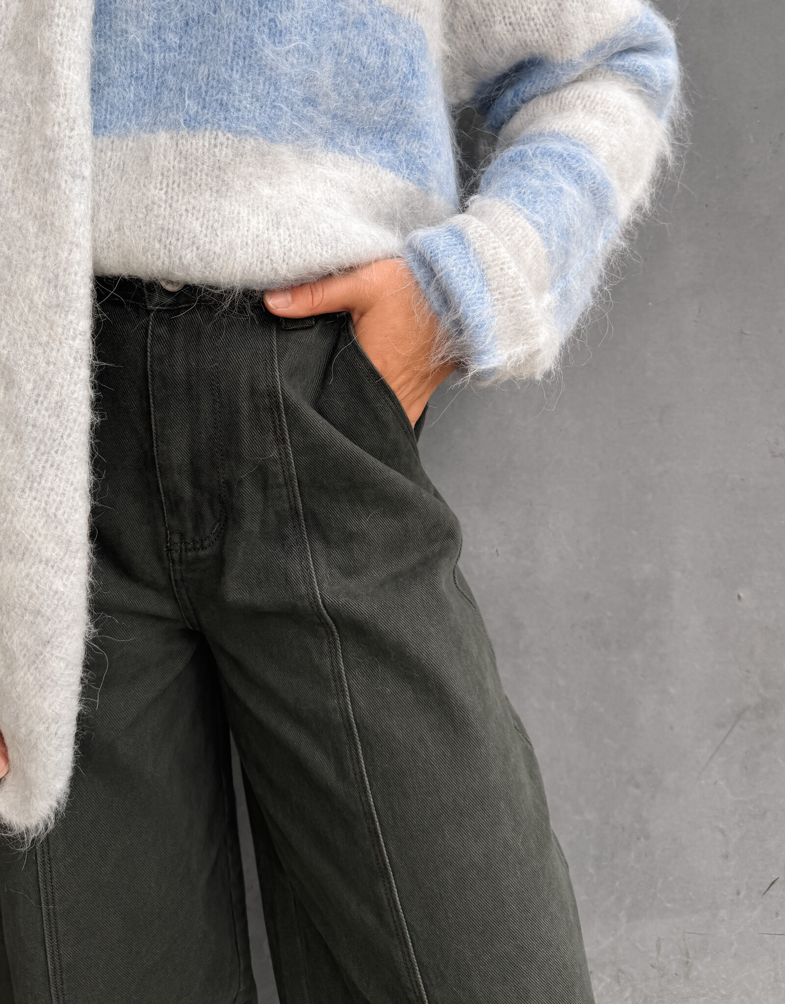 Laure+Max Broek 'Perla' - Khaki - Laure+Max