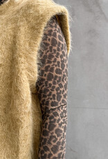 Withblack Top Rolkraag 'Lena' - Leo Print - Withblack