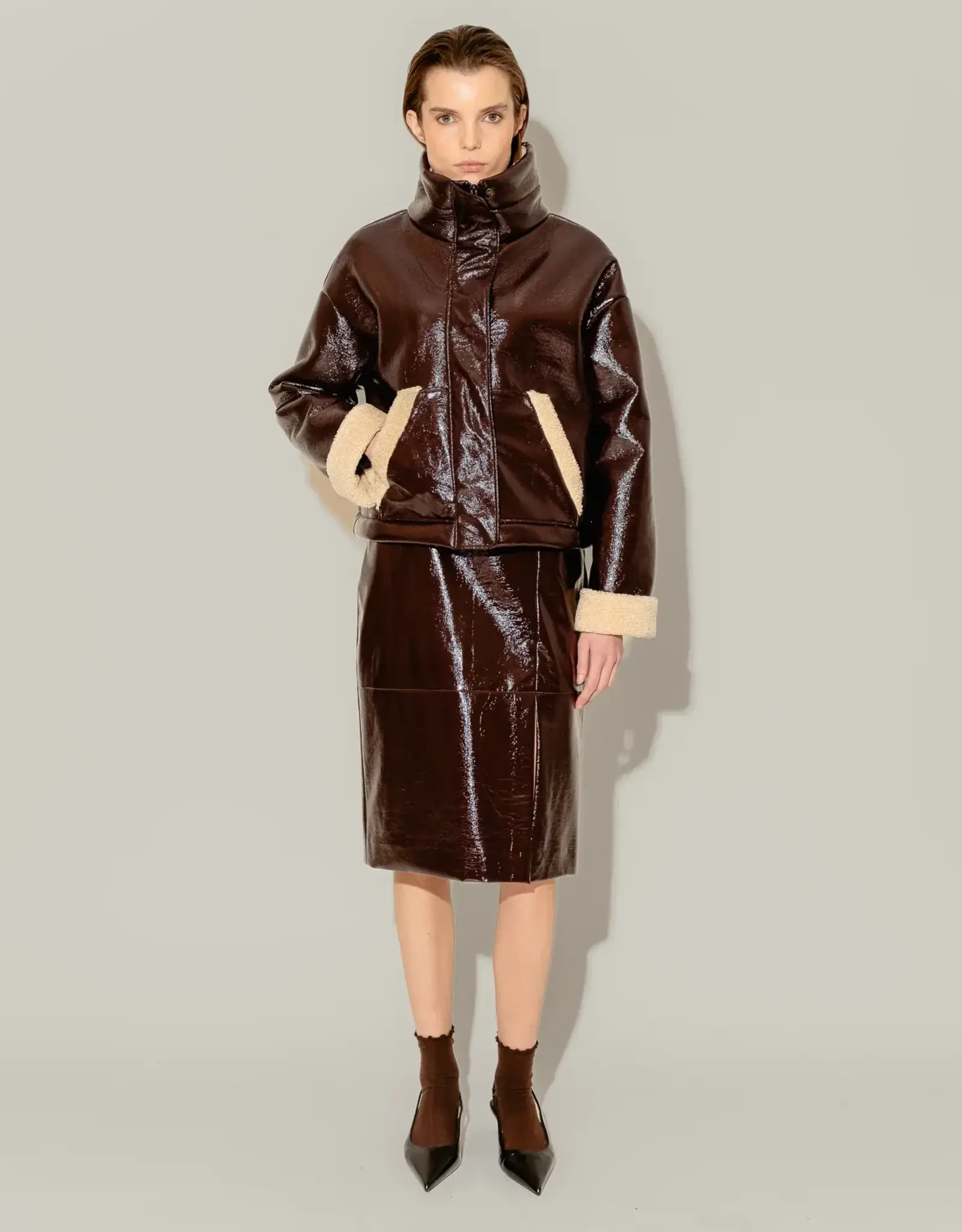 Mon Frac Jacket 'Mist' - Dark Brown - Mon Frac