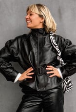 Jacket Faux Leather 'Jaclyn' - Black - Neo Noir