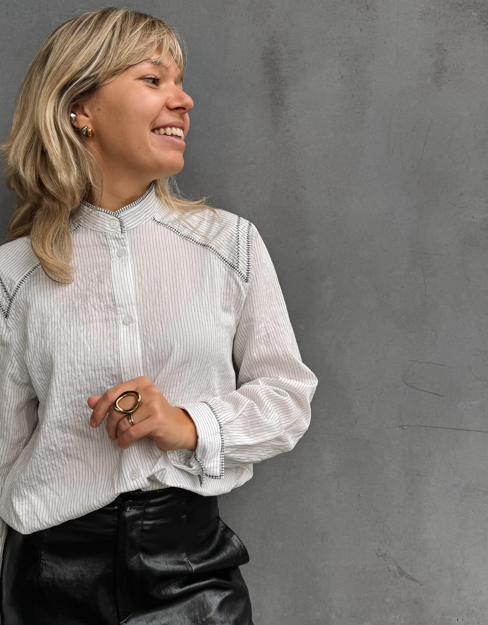 Blouse 'Salaura' - Cream - Artlove