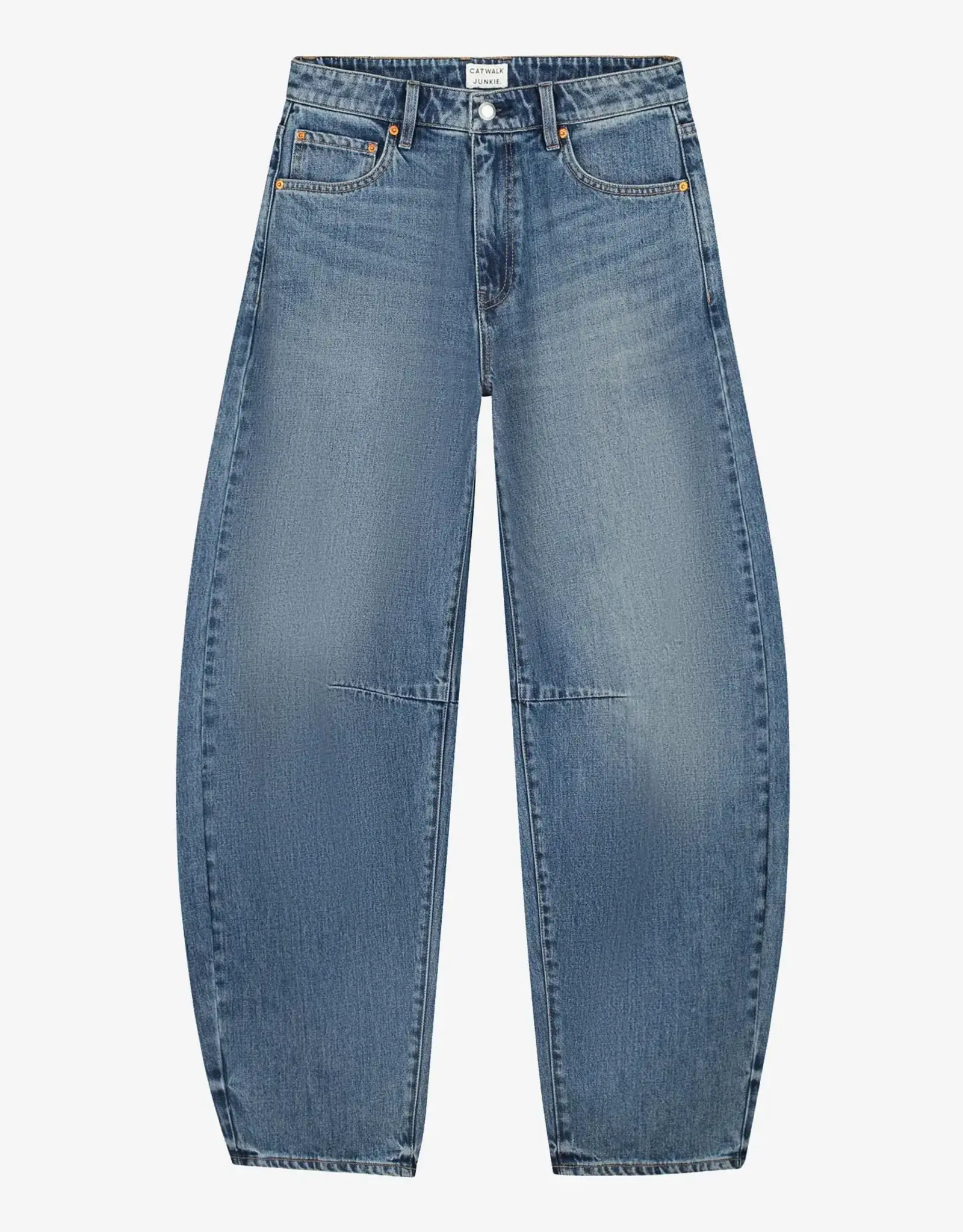 Catwalk Junkie Jeans 'Bold Barrel' - Medium Blue - Catwalk Junkie