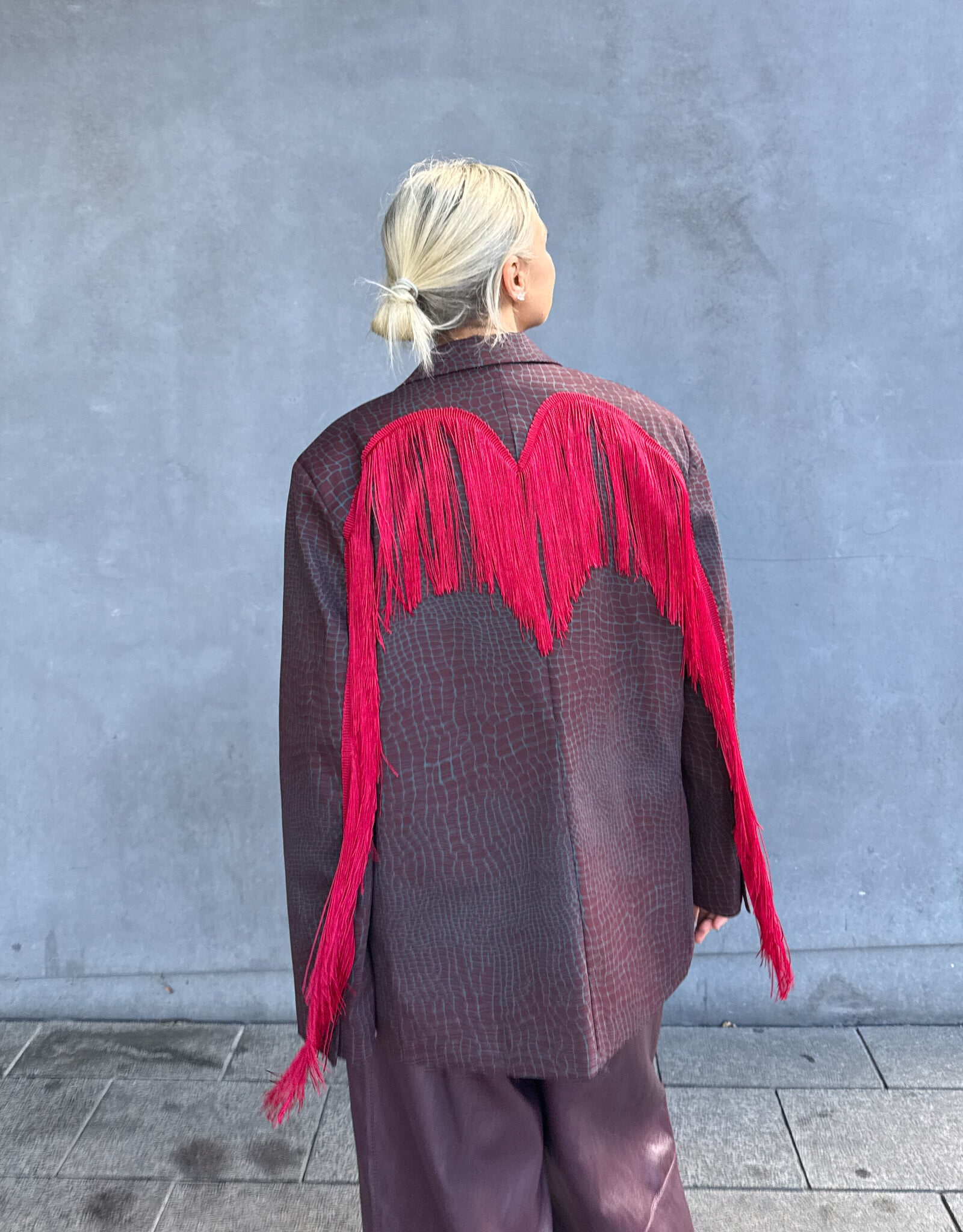 The Golden House Lum Blazer 'Giacca' - Bordeaux/Rood TU
