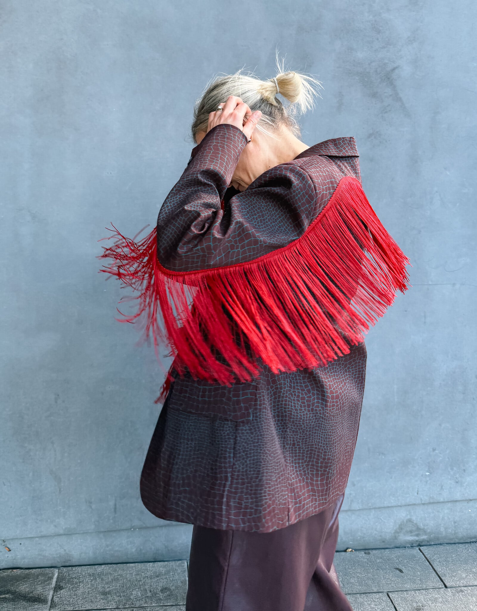The Golden House Lum Blazer 'Giacca' - Bordeaux/Rood TU