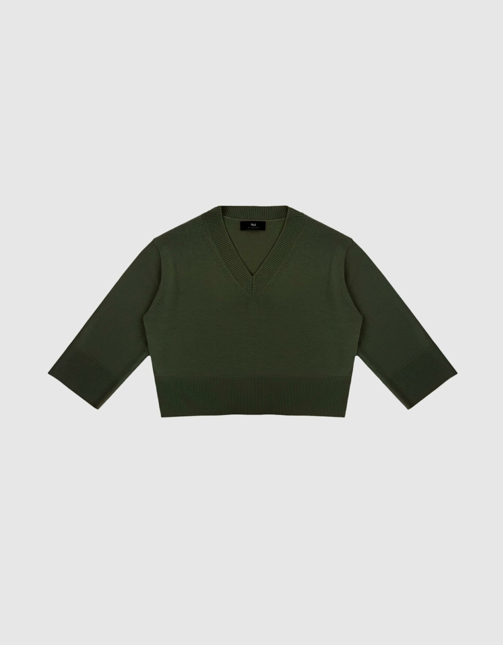 Withblack Pull V-Neck 'Camilla' - Dark Green - Withblack
