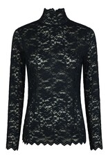 Blouse Laceflower 'Liza' - Navy - Neo Noir