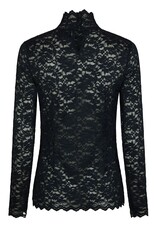 Blouse Laceflower 'Liza' - Navy - Neo Noir