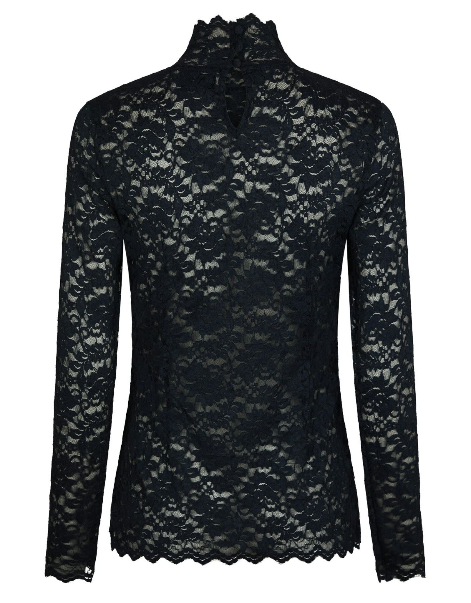 Blouse Laceflower 'Liza' - Navy - Neo Noir