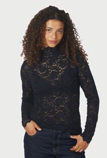 Blouse Laceflower 'Liza' - Navy - Neo Noir