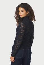 Blouse Laceflower 'Liza' - Navy - Neo Noir