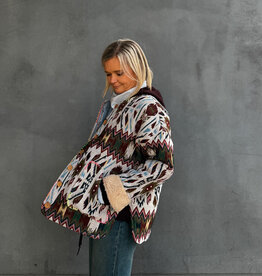 The Golden House Mom Jacket 'Inca' - Multi Blue - TU