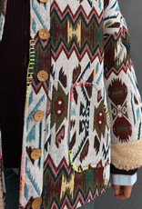 The Golden House Mom Jacket 'Inca' - Multi Blue - TU