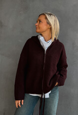 Withblack Hooded Pull 'Liza' - Windsor Wine Melange - Withblack